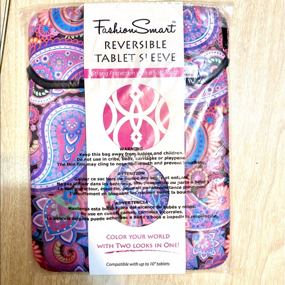Reversible Tablet Sleeve up to 10” NWT - Picture 2 of 2